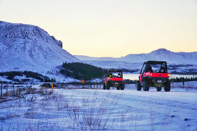 1 hour Buggy adventure - From Reykjavik - The route style, following your guide across lava fields, mud, water, and snow