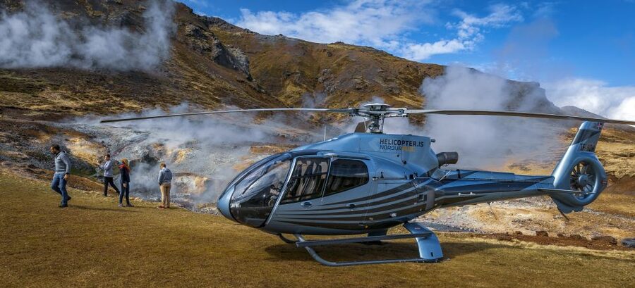 1-Hour Helicopter Tour in Iceland: The Geothermal Tour - From Reykjavik Domestic Airport to the First Geothermal Views