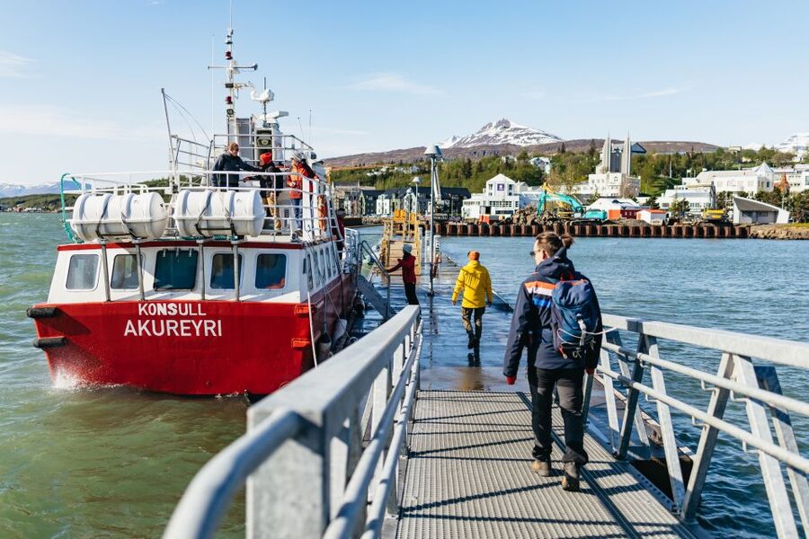 Akureyri: 3-Hour Classic Whale Watching Tour by Ship - Onboard extras: Wi-Fi, bar and cafeteria, and crew photos