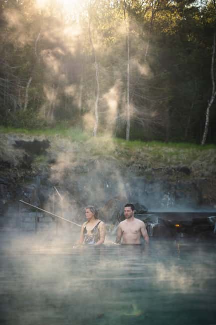 Akureyri: Admission to Forest Lagoon with Towel and Drink - Forest Bistro: Lunch With Fjord Views (Without Leaving the Mood)