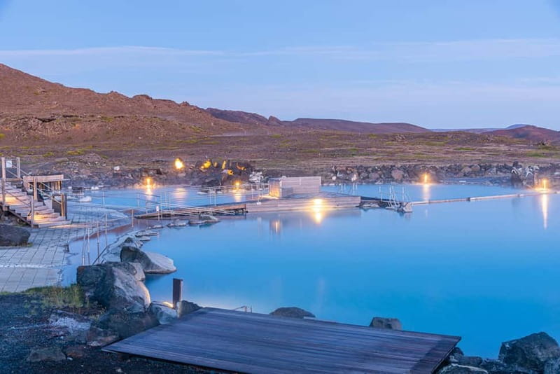 Akureyri Port: Myvatn Nature Baths & Godafoss Waterfall Tour - Mývatn Nature Baths: the blue lagoon of the north