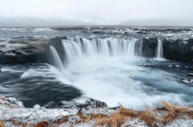 Akureyri Winter Godafoss Tour - The guide layer: Viking-era legends, plus where to stand