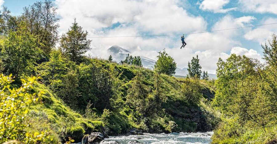 Akureyri: Zipline Tour - Glass River Canyon Crossings: Seeing Akureyri From the River Up