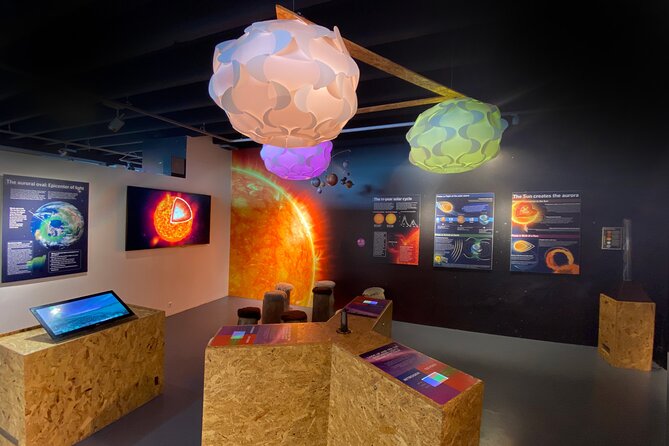 Aurora Reykjavík, The Northern Lights Center Museum Visit - The big screen moment: 7-meter projections and 4K timelapse