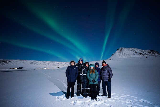 Award Winning Private Northern Lights Tour with All Inclusive - The included comfort kit: jumpsuits, hot drinks, snacks, liquor