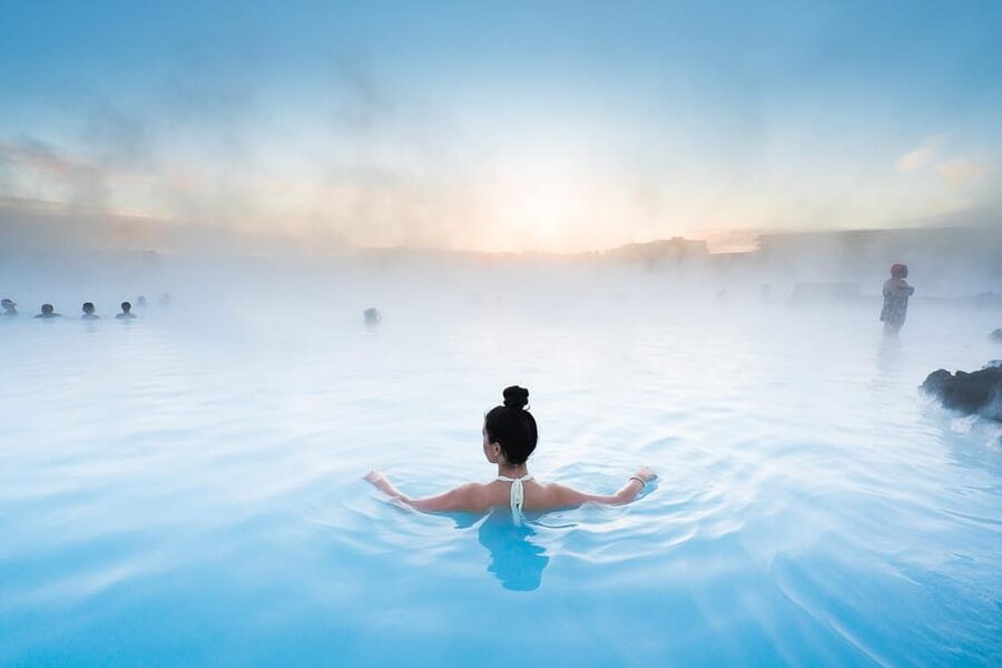 Blue Lagoon: Admission Package with Drink, Towel, and Mask - Check-In, Lockers, and the Cashless Wristband Routine