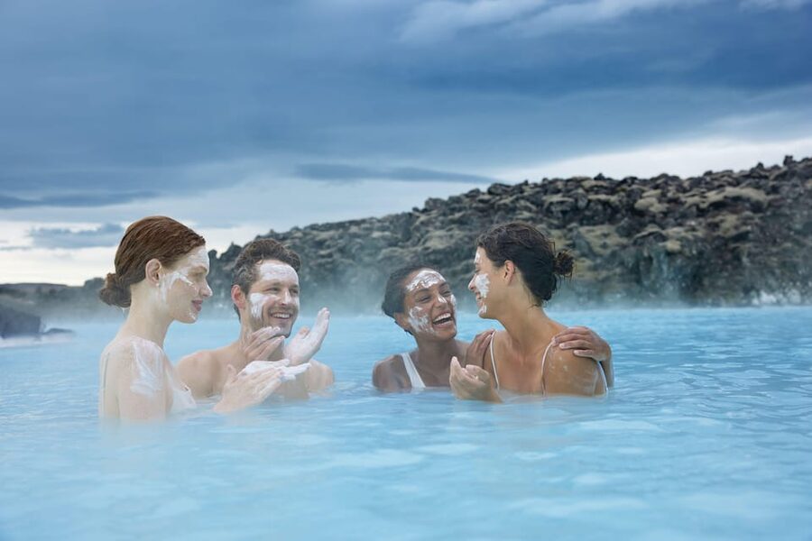 Blue Lagoon: Premium Admission with Drinks and Face Masks - Entering the Blue Lagoon: the lava corridor to check-in