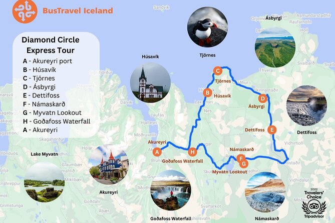 Diamond Circle Myvatn Waterfalls, and Husavik from Akureyri Tour - Price and what you actually get for $214