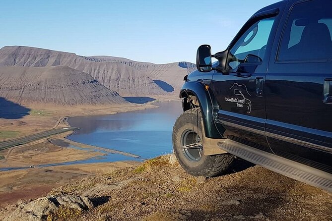 Dynjandi Waterfall in a Supertruck - Sandafell mountain: the payoff for choosing the supertruck