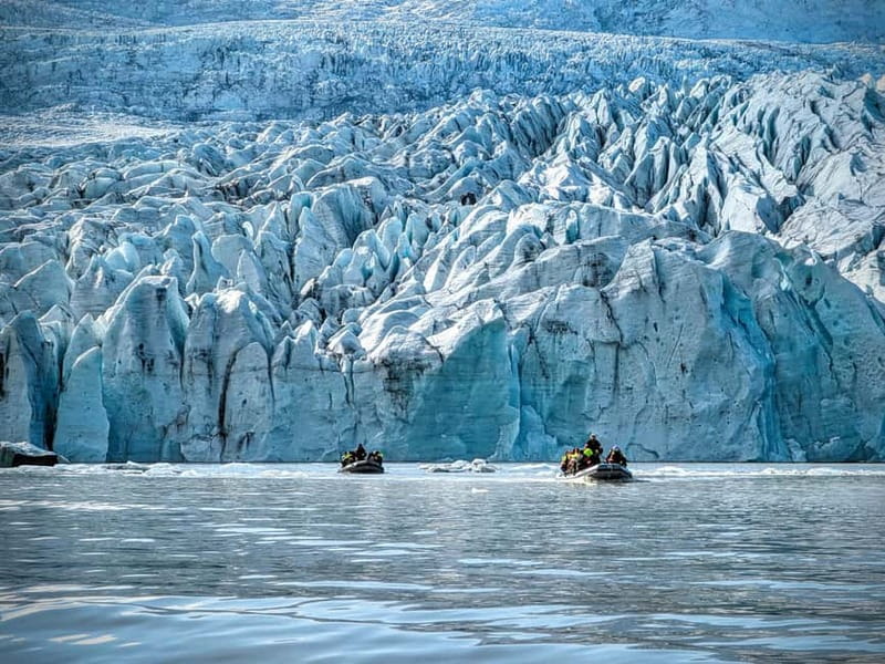 Fjallsárlón: Secluded Glacier Hike and Iceberg Boat Tour - Fjallsárlón start: what the first 25 minutes gets you