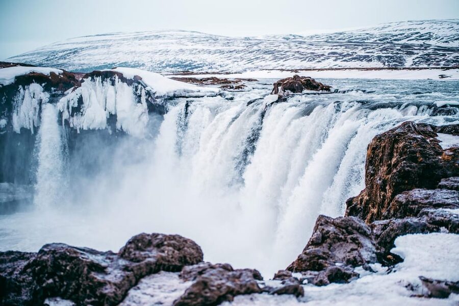 From Akureyri: Goðafoss Waterfall Winter Tour - Winter at Goðafoss, the Waterfall of the Gods