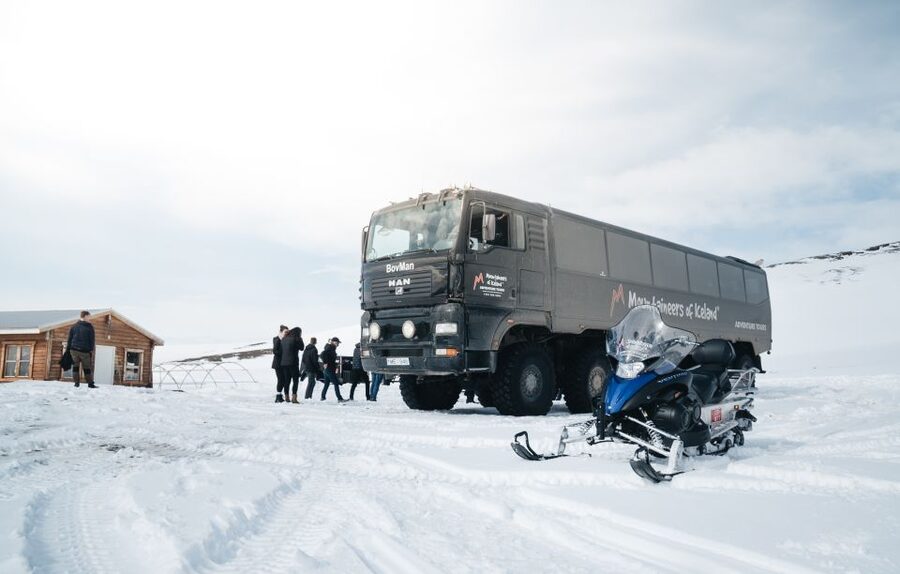 From Gullfoss: Langjökull Glacier Snowmobile Tour - That glacier drive: highlands views with real distance