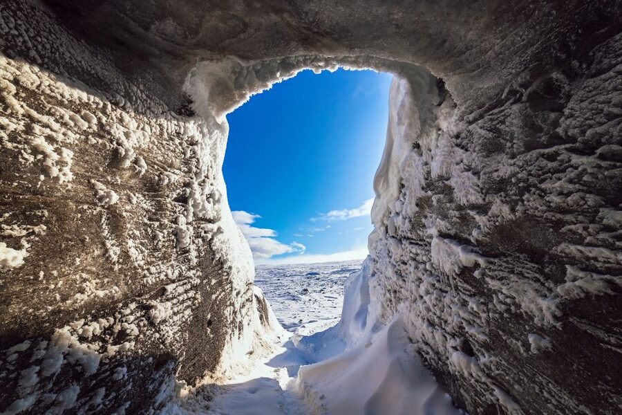 From Gullfoss: Langjökull Ice Cave and Snowmobile Tour - Entering the Ice Cave: A Glacier World You Walk Through