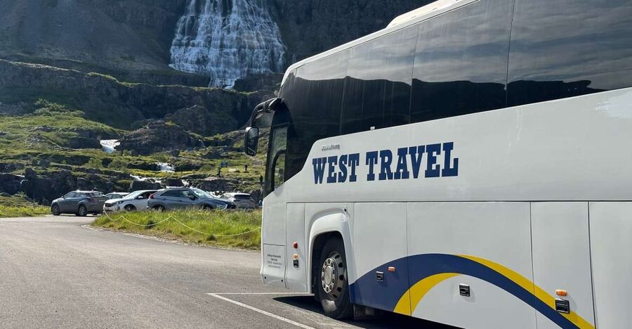 From Isafjordur: Dynjandi Waterfall Guided Day Trip by Bus - Your 90 minutes at Dynjandi: plan for photos and a real walk