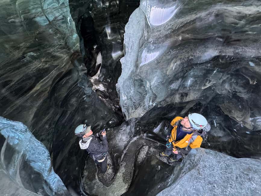 From Jökulsárlón: Vatnajökull Easy Level Glacier Hike - Reading Breidamerkurjökull: Crevasses, blue ice, caves, tunnels, and moulins