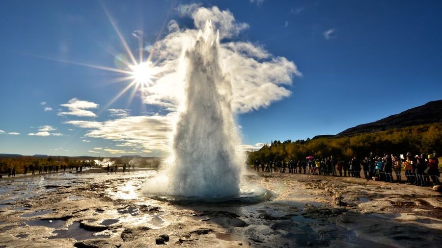 From Reykjavik: Golden Circle & Secret Lagoon Guided Tour - Geysir Area and Strokkur: Seeing an Eruption Up Close