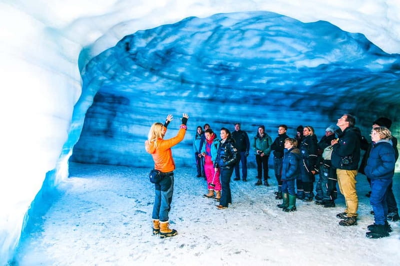 From Reykjavik: Into the Glacier Ice Cave Tour - Reykjavik pickup and the Husafell basecamp setup