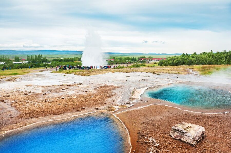 From Reykjavik: Private Golden Circle Iceland Day Tour - Geysir geothermal area and Strokkur: watching water do the trick