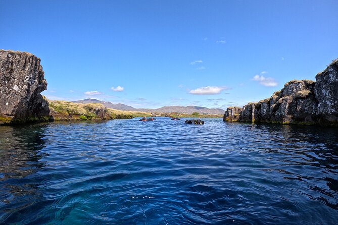 From Reykjavik- Silfra Snorkeling transfer included - Underwater GoPro photos and the post-snorkel warm-up