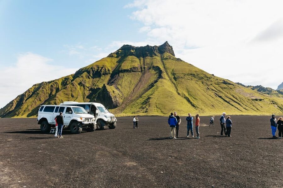 From Vik: Katla Ice Cave and Super Jeep Tour - Gear up at the glacier edge: crampons and helmet matter