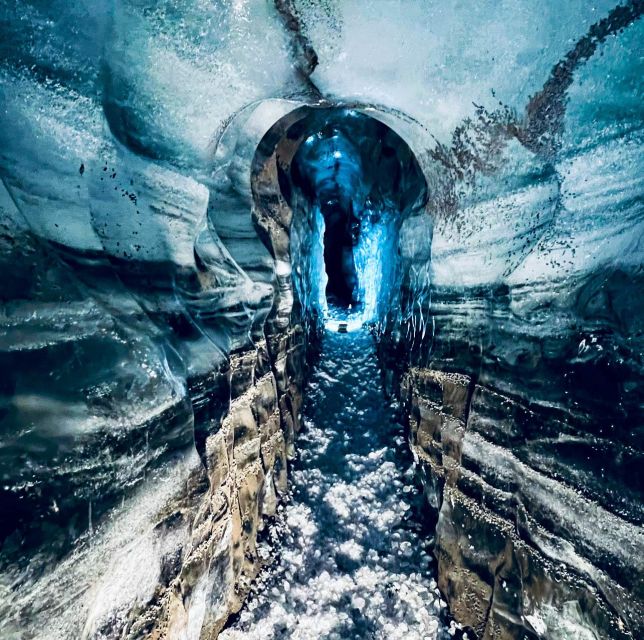 From Vik: Katla Ice Cave Small-Group Tour - Inside Katla Ice Cave: blue and black ice, plus real limits