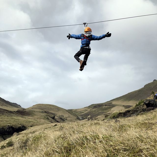 From Vík: Zipline and Hiking Adventure Tour - The Gentle Giant: The Longest Ride and the Best Adrenaline Peak