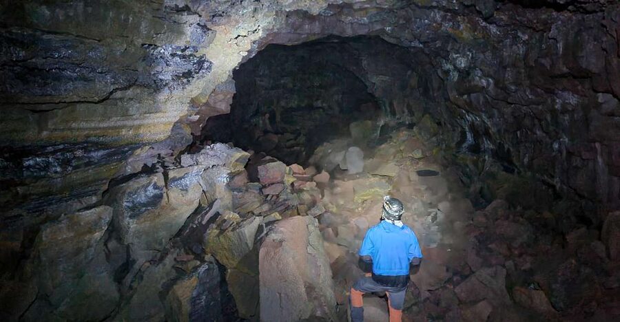 Geological Lava Tunnel Adventure - Arnarker Cave - Inside the Arnarker Lava Tunnel: What 500 Meters Feels Like
