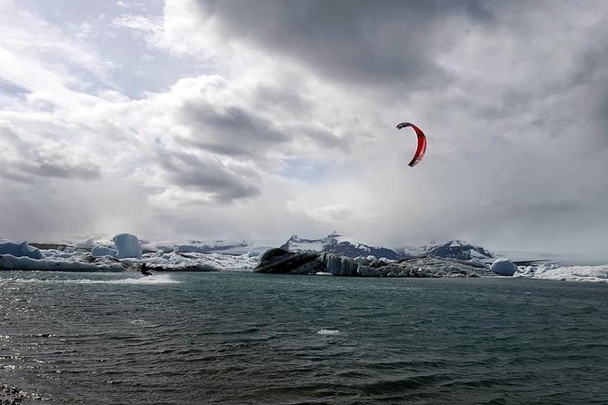 Glacier Lagoon & South Coast. Private Day Tour - Diamond Beach: icebergs that look like crystals on black sand