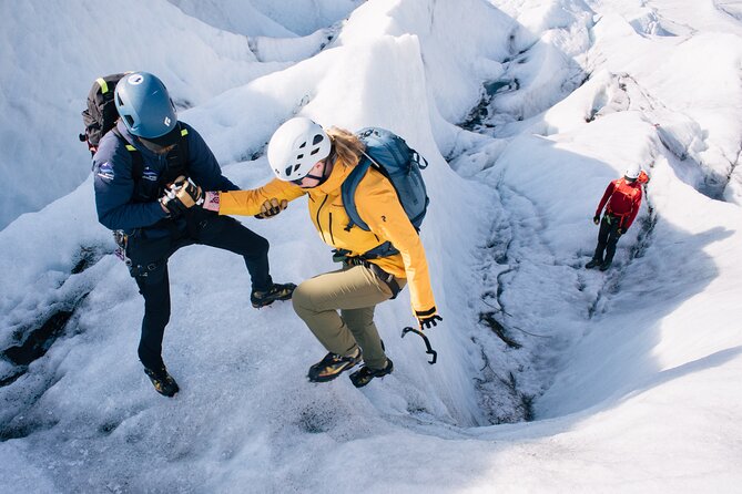 Glacier Xtreme: Vatnajökull Ice Climbing + Hike from Skaftafell - Climbing ice walls and descending into crevasses, safely