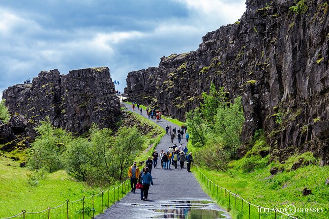 Golden Circle and Blue Lagoon Transfer in Small Group by Van - Geysir area and Strokkur eruptions: the geothermal highlight