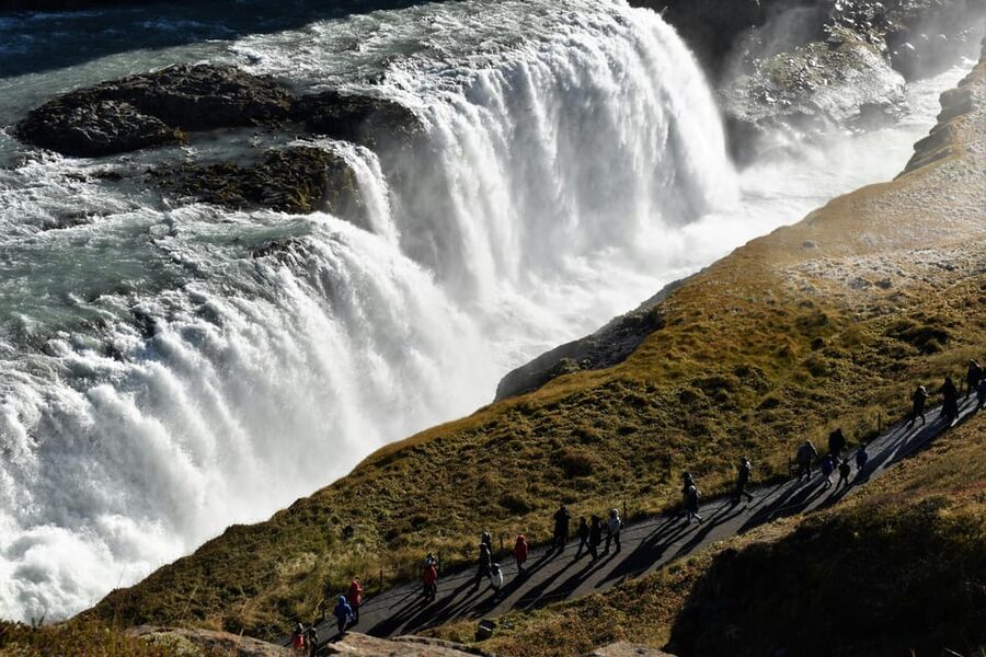 Golden Circle & Blue Lagoon(Premium Entrance) - PRIVATE TOUR - Geysir hot springs: the eruption show, up to 30 meters