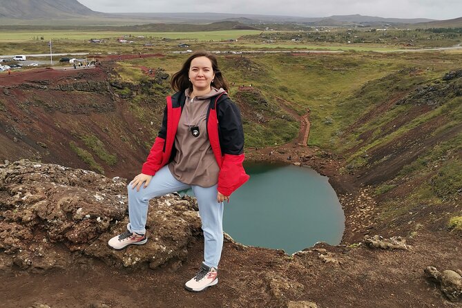 Golden Circle of Iceland, small group, Russian-speaking guide - Gullfoss Falls: the two-stage drop and why it feels louder in summer