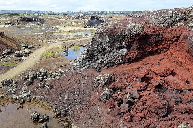 Golden Circle Private Day Tour - up to 9 passengers - Kerid Crater optional stop: red volcanic color with short legs