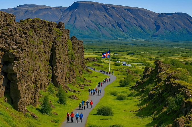 Golden Circle Private Tour From Reykjavik - Stop 3: Gullfoss waterfall, two tiers, mist, and multiple angles