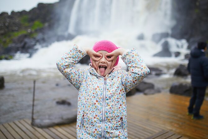 Golden Circle Private Tour with Kerid & Faxi Waterfall: Reykjavik - Kerið Crater: Red Volcanic Rock and a Vivid Blue Lake