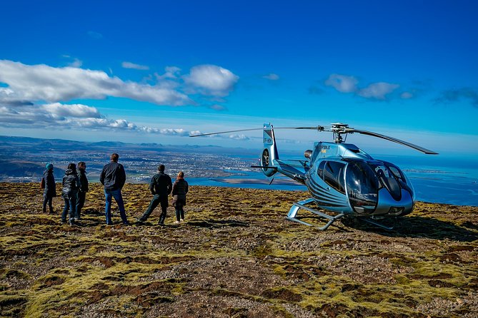Helicopter Tour with Mountain Summit Landing from Reykjavik - The First Flight Over Reykjavik and Faxafloi Bay Views