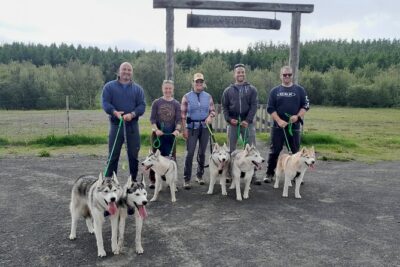 Hiking with Husky in Akureyri