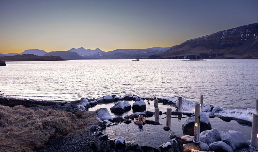 Hvammsvik Hot Springs: Admission Package - Views, Weather Timing, and the Northern Lights or Midnight Sun Bonus