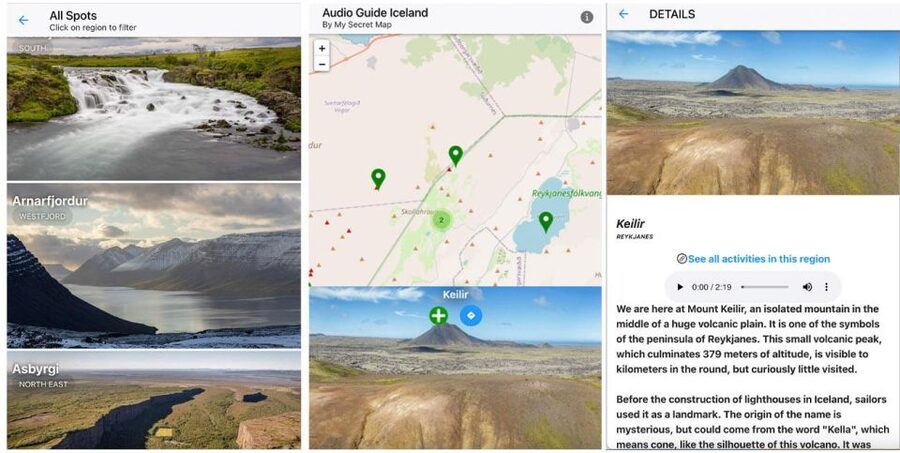 Iceland: Audioguide, Interactive map 200 spots ++ - Price and value: $17 per group up to 6