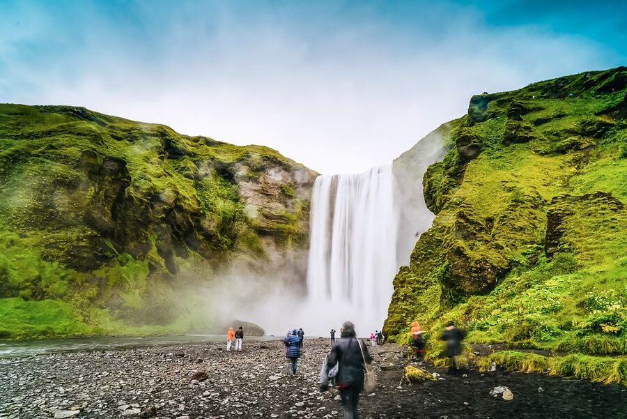 Iceland: Full-Day South Coast, Black Beach & Waterfalls Tour - Skógafoss: the rainbow possibility and the power stop