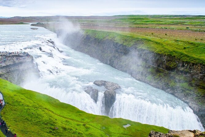 Iceland Golden Circle & Glacier Snowmobiling Guided Experience - Gullfoss Waterfall: three lava steps and a classic Golden Circle photo