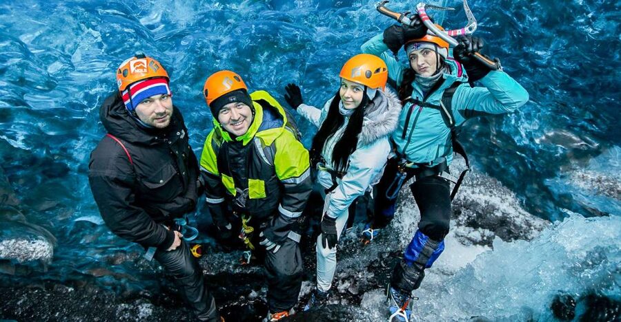 Iceland: Private Glacier Hike and Ice Cave Photo Tour - Exploring the Ice Caves: Sapphire and Bellissimo