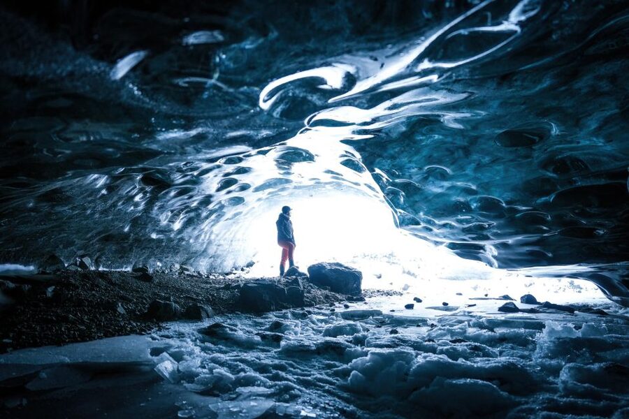 Iceland: Private Ice Cave Captured with Professional Photos - Glacier Equipment Included: Helmet and Micro Spikes