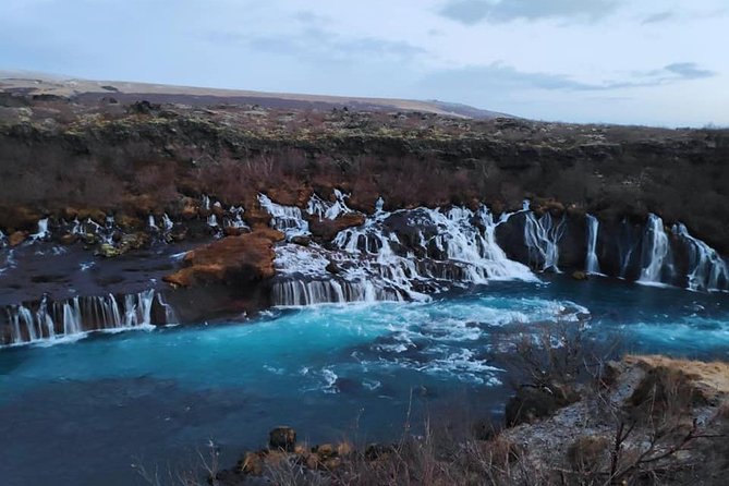 Into the Glacier, Hraunfossar & Barnafoss Waterfalls in a new Mercedes V-class - Langjökull Glacier: Walking Into Ice Cave Tunnels