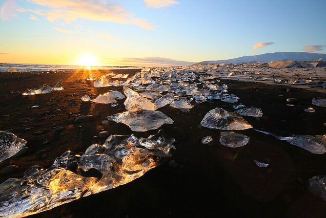 Jökulsárlón, Diamond Beach, Blue Ice Cave from Hofn Airport - Stop 1: Vatnajökull Glacier, with crampons and helmet time