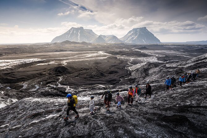 Katla Ice Cave Extended 4-hour Super Jeep Tour - The black desert hike, short and memorable