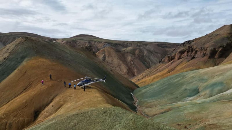 Landmannalaugar: Helicopter tour with 3 Landings - Fjallabak to Landmannalaugar: Rhyolite Colors and Geothermal Pools