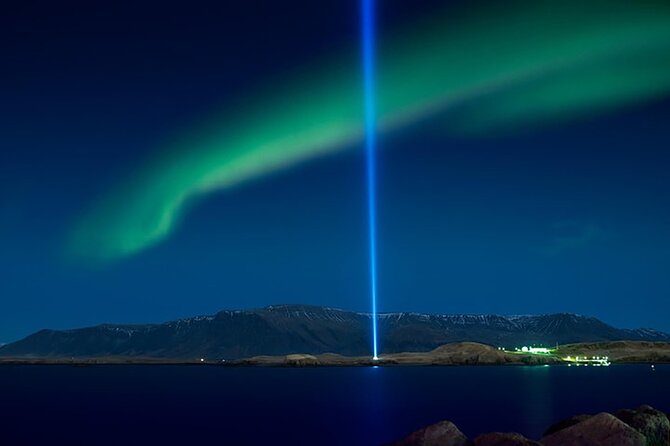 New Years Fireworks by Boat from Reykjavik - The fireworks show from the water, plus a real shot at northern lights