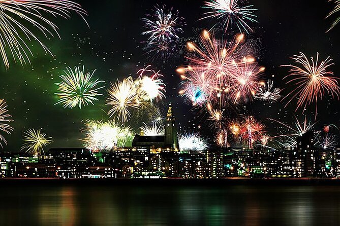 New Years Fireworks by Boat from Reykjavik - What you get onboard: warmth, Wi-Fi, restrooms, and a tiny toast