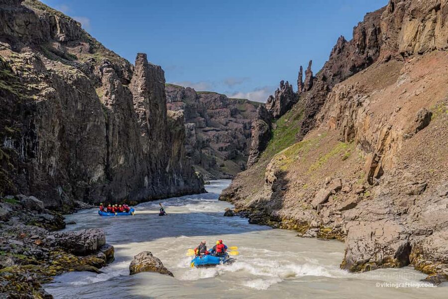 North Iceland: Europe’s Wildest Rafting in DRYSUIT - Hitting the Easterly Glacier River: first run, break, then more rapids